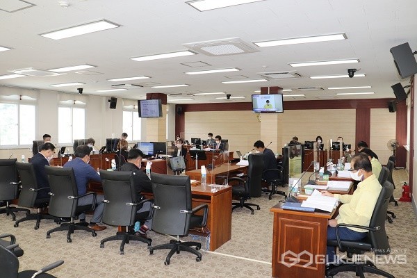 진천군의회&nbsp;예산결산특별위원회&nbsp;모습.(사진제공=진천군의회)