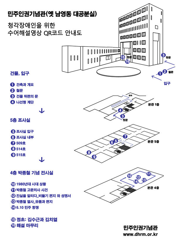 민주인권기념관 수어해설 지점