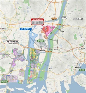 부산연구개발특구(첨단복합지구) 위치도