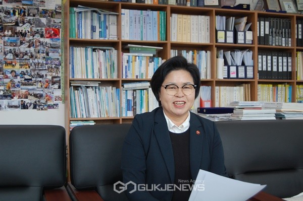 제주도의회 국민의힘 원내대표 오영희 의원. 