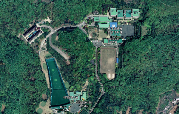 새마을중앙회 및 연수원. 출처=국토지리정보원