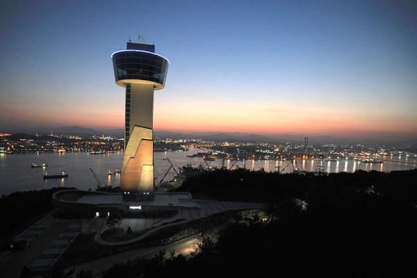울산대교 전망대 야경.