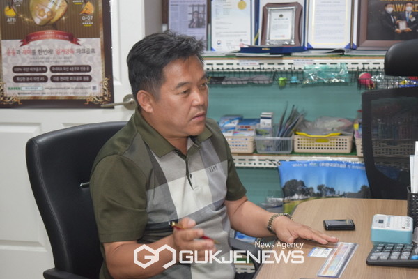 K-파크골프 신화의 주인공 한국골프 장세주 대표(사진=김성원 기자)