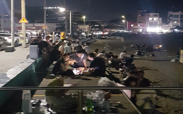 26일 오후 22시부터 이호테우해변 백사장 내