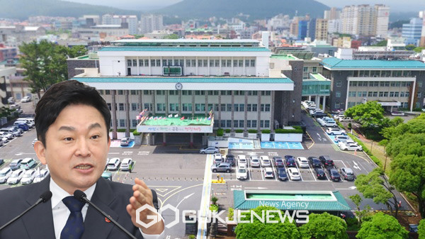 27일 더불어민주당 제주도의원들이 성명을 내고 지사직 사퇴 전에 원희룡 제주도지사가 제주도민에게 사과해야 한다고 촉구했다.