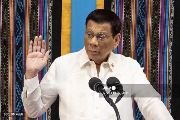 로드리고 두테르테 필리핀 대통령. 사진제공/AFP통신