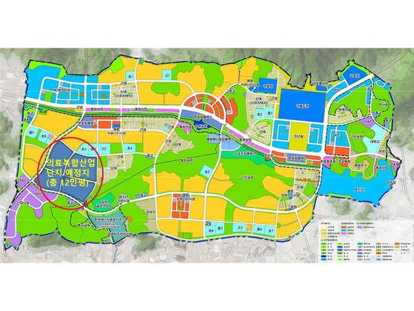 도청신도시 토지이용계획도.(사진=경북도)