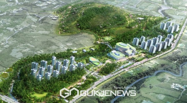 오등봉공원 민간특례사업은 오등동 일대에 1422세대 규모의 공동주택을 짓고 나머지는 공원 시설 등을 조성하는 사업이다.