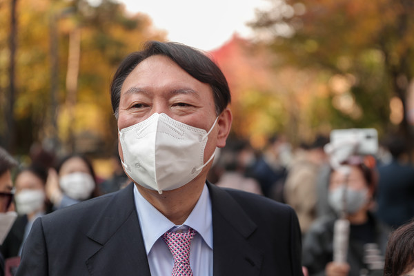 윤석열 국민의힘 대선 후보.