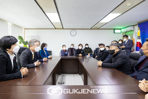 한국노동조합총연맹(위원장 김동명) 더불어민주당 이재명 대통령 후보지지 선언
