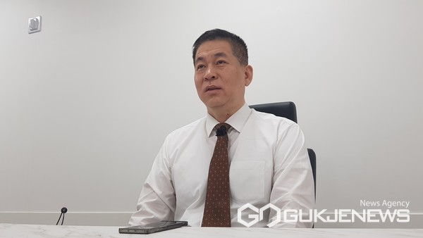 주영록 부산 괴정5구역 재개발위원장./사진=조하연 기자