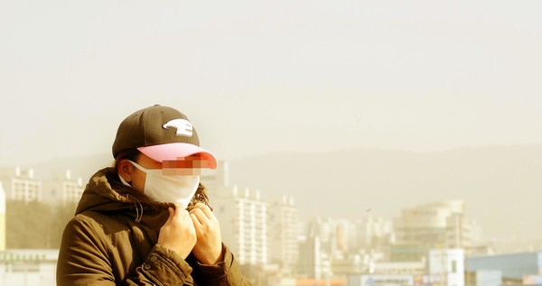 황사, 미세먼지농도 나쁨 (국제뉴스DB)