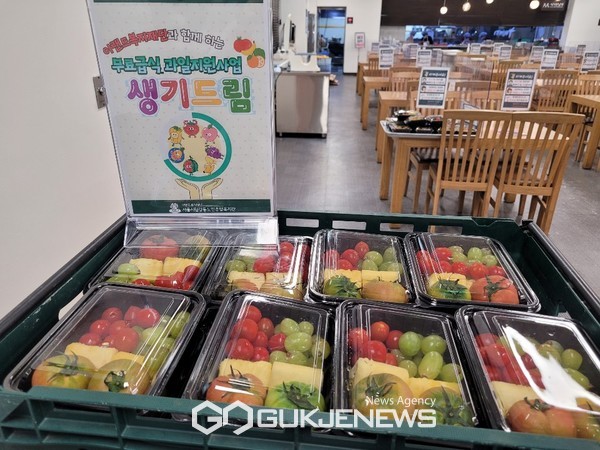 취약계층어르신 과일 지원 '생기드림' 프로젝트 진행 [사진=시립강동노인종합복지관]