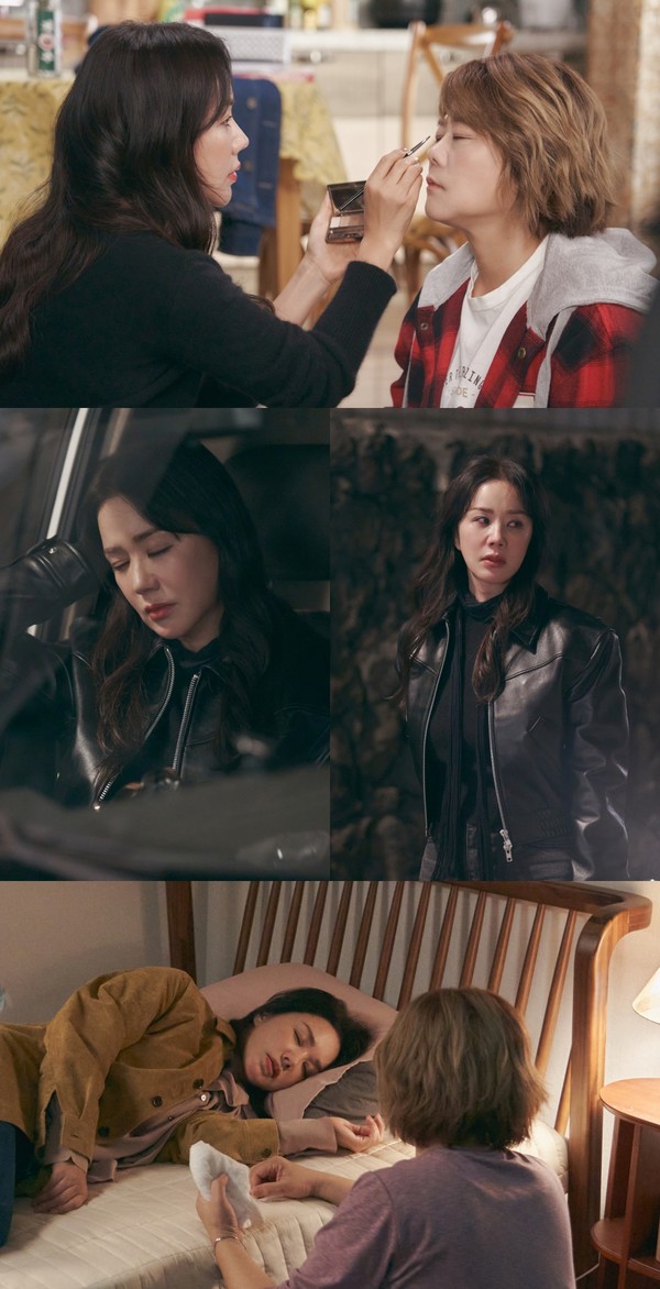 드라마 '우리들의 블루스 촬영지’ 엄정화 이정은 오랜 갈등 꺼낸다(사진=tvN)