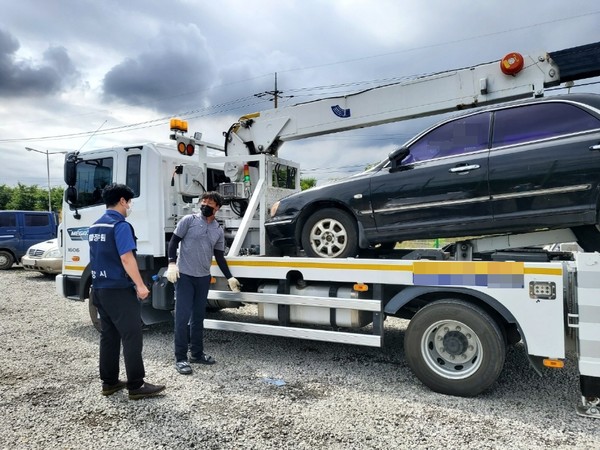    사진은 공매차량 보관소 (사진 = 포항시)