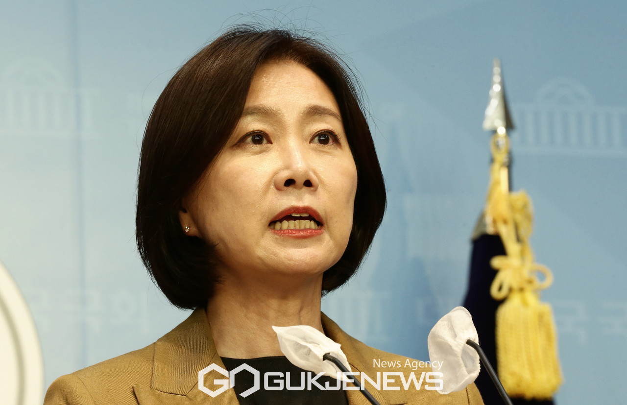 ▲허은아 국민의힘 수석대변인/국제뉴스DB
