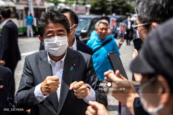 아베 신조 일본 전 총리. 사진제공/AFP통신