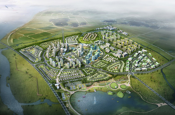 (사진=익산시) 만경강 수변도시 조감도