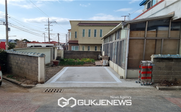 제주시 일도이동에 조성된 차고지