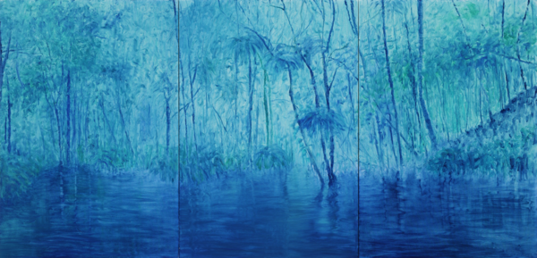 김유림, 사려니숲 no-3, 117x241, Oil on Canvas, 2014