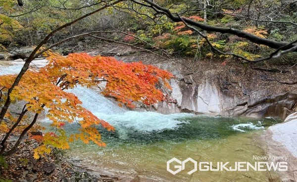 충남 서산시등산연합회 등 서산지역 등산동호회들이 단풍철을 맞아 앞다퉈가며 산행 일정을 공지하는 등 종전의 활기를 조금씩 되찾아가는 모습이다. 사진은 단풍옷으로 갈아 입기 시작한 설악산 풍광. (사진 = 한국의 산 캡처)