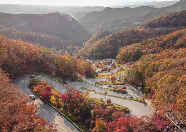 보은 말티재 (사진출처=한국관광공사) 2022단풍절정시기·명소 '가을여행' 서울근교 드라이브코스 당일치기 1박2일 주말여행 가볼만한곳
