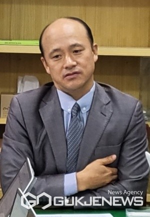 신임 김태관 제주도문화예술진흥원장. [사진=문서현 기자]