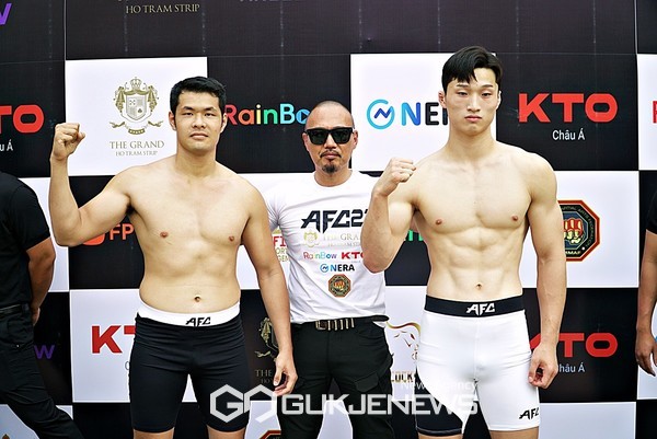 1경기 MMA-80kg에 나서는 NGO HONF GIANG vs 장윤성.