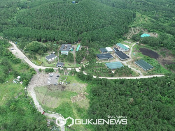 서귀포시 소재 오름 일대 1만 3,000㎡ 규모의 산림을 무단 전용해 ‘체험형 관광목장’ 운영자에게 구속영장이 신청됐다.[사진=제주도 자치경찰단]