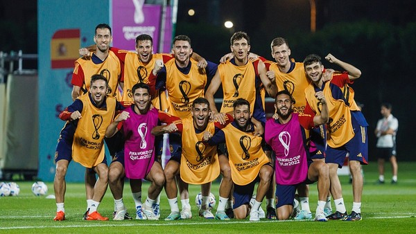 24일 오전 1시(한국시간) 카타르 알투마마에 위치한 알투마마 스타디움에서 개최된 '2022 국제축구연맹(FIFA) 카타르 월드컵' 조별리그 E조 1차전에서 스페인이 코스타리카를 상대로 대승을 거뒀다. / 사진=스페인 왕립 축구 연맹