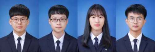 '대한민국 인재상' 수상자 4명 (왼쪽부터 : 김동인·유현동·최가영·허현욱 학생 모습)/제공=부산교육청