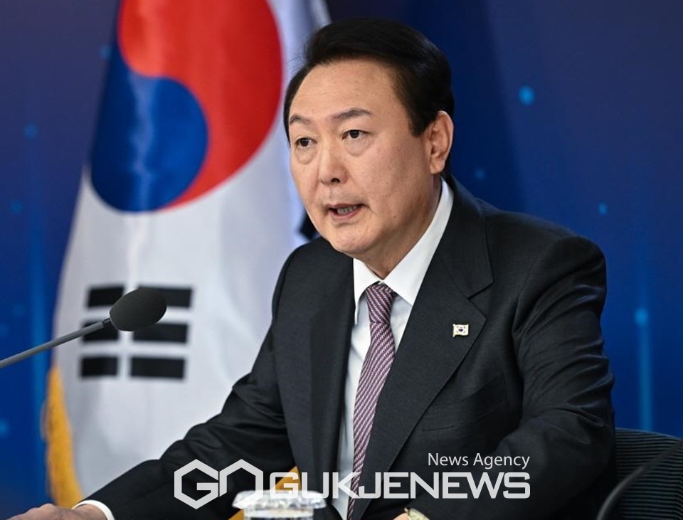 ▲23일 윤석열 대통령은 제1회 수출전략회의/국제뉴스DB
