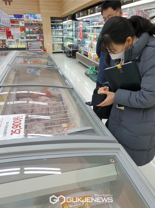 축산물 점검. 사진=보령시