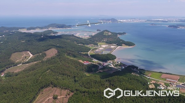 가로림만 항공촬영 모습. (사진 = 태안군 제공)