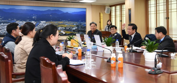 거창군, 거창사과 활용 가공제품 개발 용역 중간보고회 자료사진