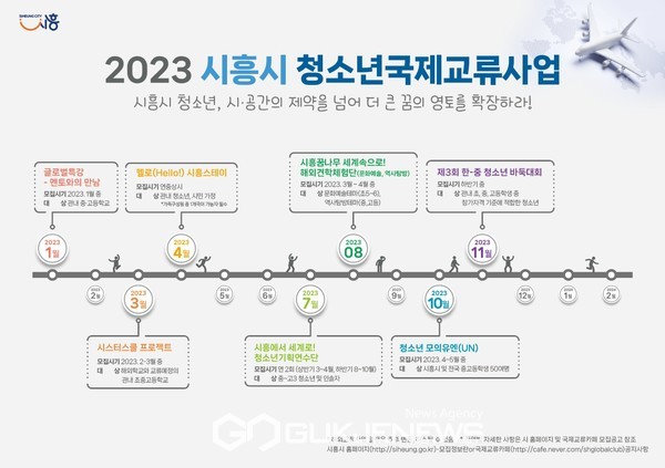 사진=2023 청소년 국제교류 일정/시흥시청