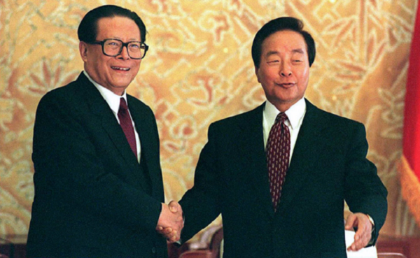  장쩌민 주석과 YS