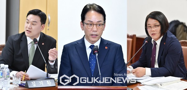 백경훈 제주도개발공사 사장 예정자에 대한 인사청문회가 지난달 31일 파행된데 이어 5일 다시 열린 가운데 김기환 의원과 현기종 의원이 인사청문회 파행 사태와 부동산 투기의혹 등에 대해 집중 추궁했다.[사진=제주도의회]