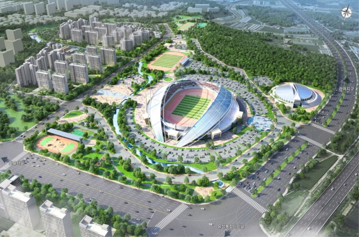 서남부종합스포츠타운 조감도 / 대전시 제공