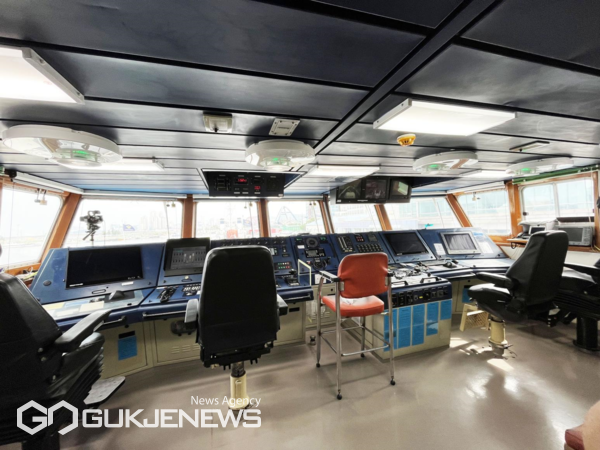 속초해양경찰서 경비정 설치 모습/제공=한국해양대