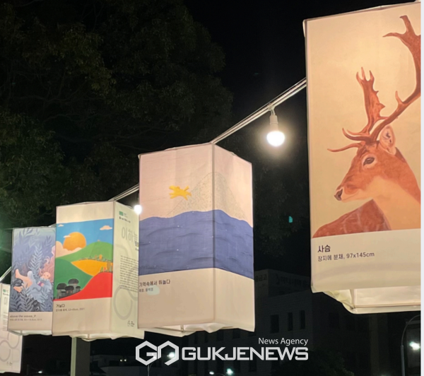 산지천의 밤을 환하게 밝혀줄 청년 작가들의 초롱전시. 지난해 90점에서 올해는 150점으로 늘리고 산포광장까지 전시 영역을 확대한다.[사진=아트페스타인 제주]