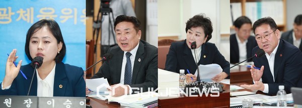 30일 열린 고승철 고승철 제주관광공사 사장 후보자 인사청문회에서 제주도의회 문화관광체육위원회 의원들은 고 후보자의 전문성 부족을 지적했다.[사진=제주도의회]