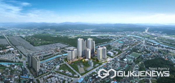 용인 에버랜드역 칸타빌 항공조감도