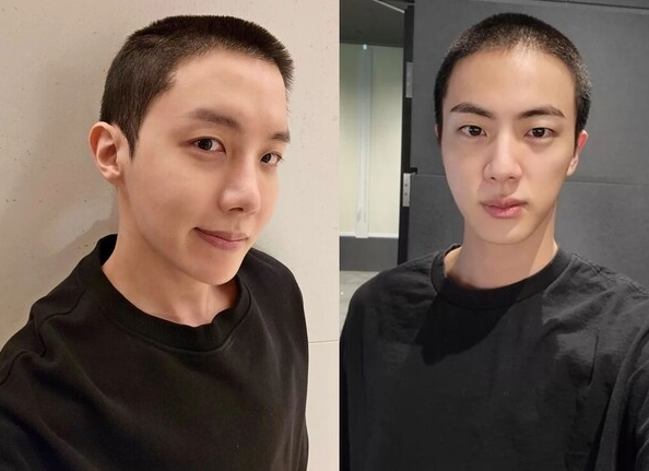 그룹 방탄소년단 멤버 제이홉과 진 (사진=각 SNS)