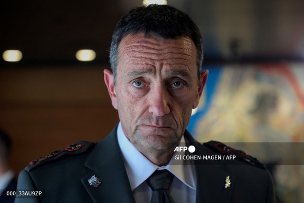 헤르지 할레비 이스라엘군 참모총장. 사진제공/AFP통신