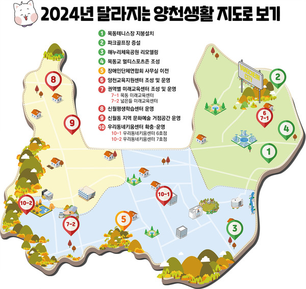 2024 달라지는 양천생활 지도로 보기 [사진제공=양천구청]