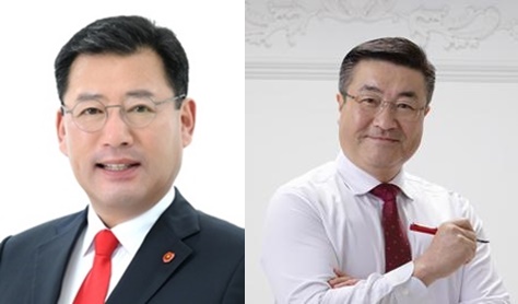 국민의힘 제주시갑 김영진 예비후보가 단수 후보자에서 제외됐다. 제주시을 김승욱 예비후보는 통과했다.[사진 왼쪽 제주시갑 김영진 예비후보, 사진 오른쪽 제주시 을 김승욱 예비후보]