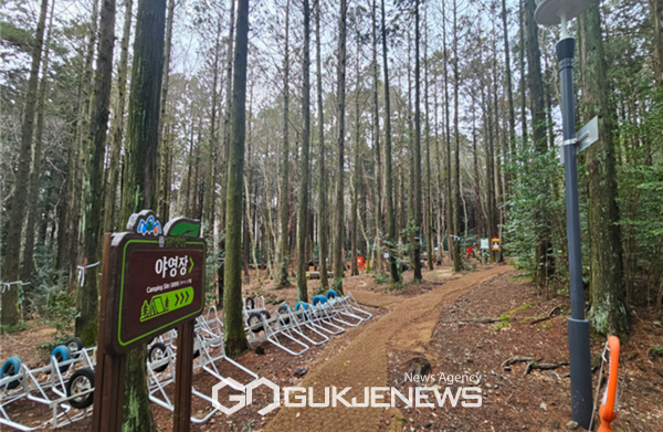 서귀포자연휴양림이 봄철 관광객을 맞기 위해 숙박동, 탐방로 등 봄맞이 시설점검에 나선다.[사진=서귀포자연휴양림]