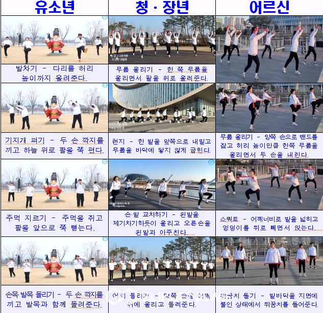 세종시체육회, '건강증진 스트레칭 따라하기' 영상제작