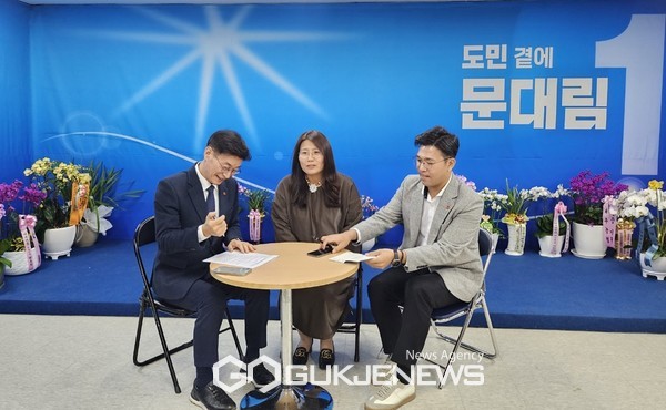 대림 제22대 국회의원선거(총선) 제주시갑 선거구 예비후보(59·더불어민주당)이 언어재활사 양성 학과 신설 등 경계선 지능 학습자의 사각지대를 해소하기 위해 지원을 확대하겠다고 약속했다.[사진=문서현 기자]